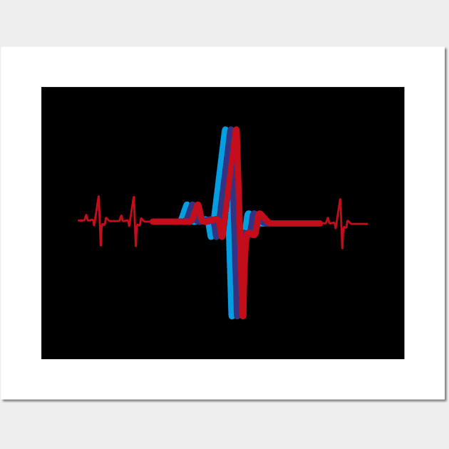 M Power Motorsports Heartbeat Wall Art by cowyark rubbark